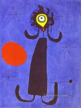 Woman in Front of the Sun Dadaist Oil Paintings